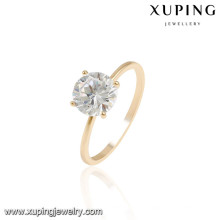 13931 Xuping elegantes anillos de dedo de boda chapados en oro